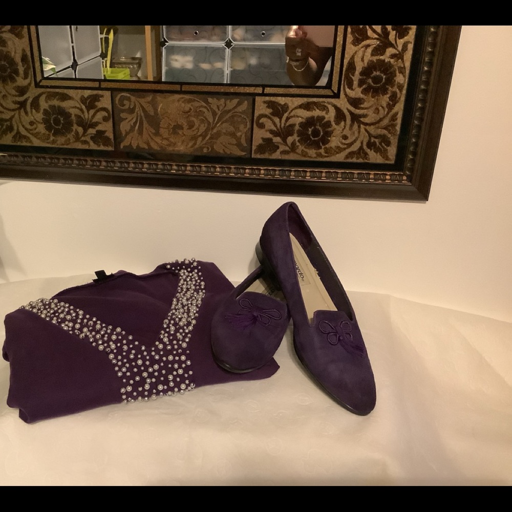 Bernardo purple flats/w top